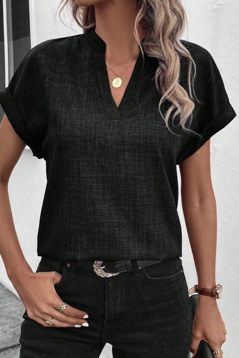 Женска блуза VOELINA BLACK, Боја: црна, IVET.MK - Твојата онлајн продавница