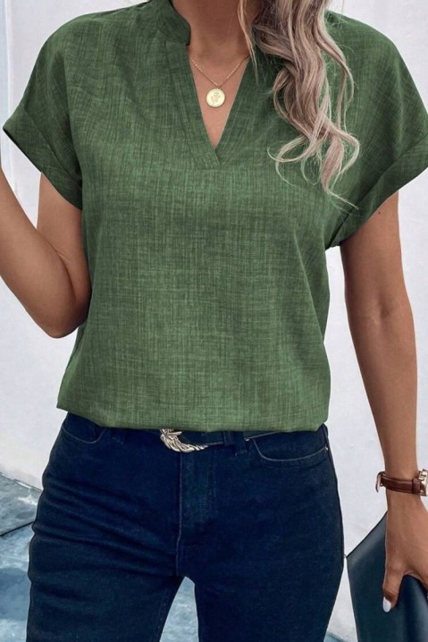 Женска блуза VOELINA GREEN, Боја: зелена, IVET.MK - Твојата онлајн продавница