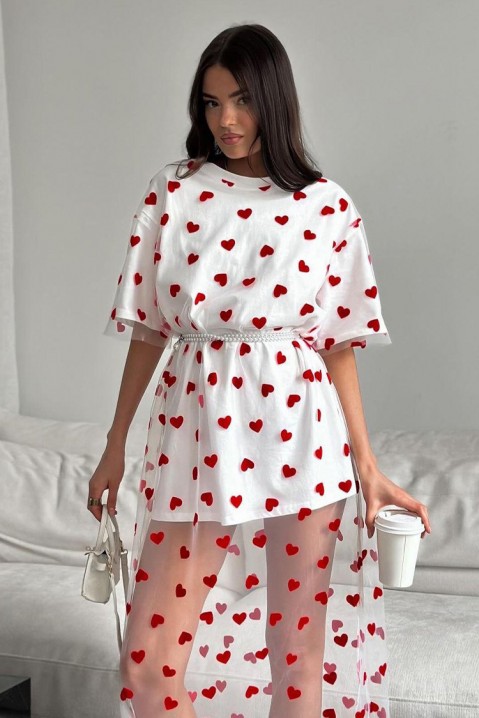Фустан RIMOPEZA RED, Боја: црвена, IVET.MK - Твојата онлајн продавница