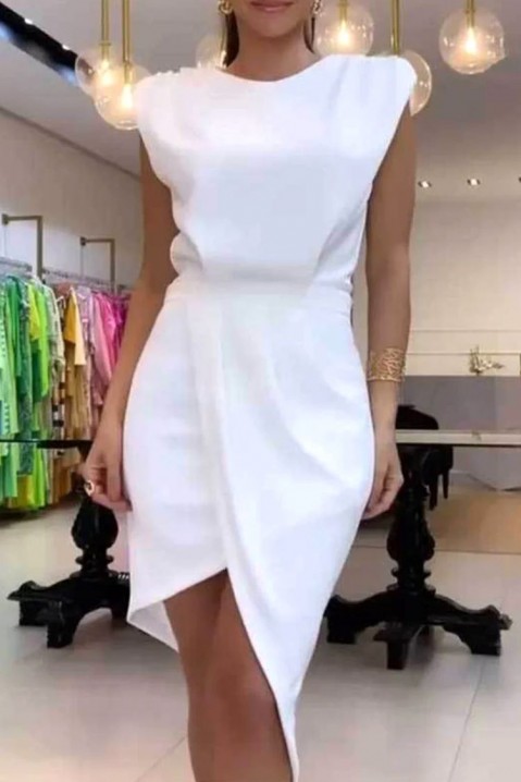 Фустан LEORTINA WHITE, Боја: бела, IVET.MK - Твојата онлајн продавница