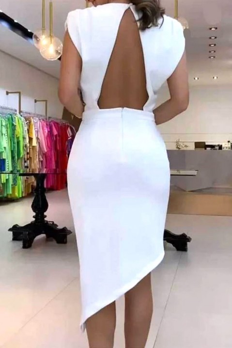 Фустан LEORTINA WHITE, Боја: бела, IVET.MK - Твојата онлајн продавница