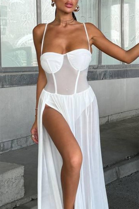 Фустан FIOLJENA WHITE, Боја: бела, IVET.MK - Твојата онлајн продавница