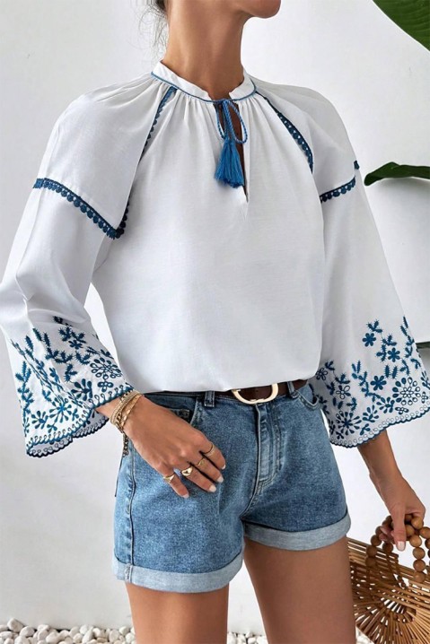 Женска блуза ELFINSA, Боја: бела, IVET.MK - Твојата онлајн продавница