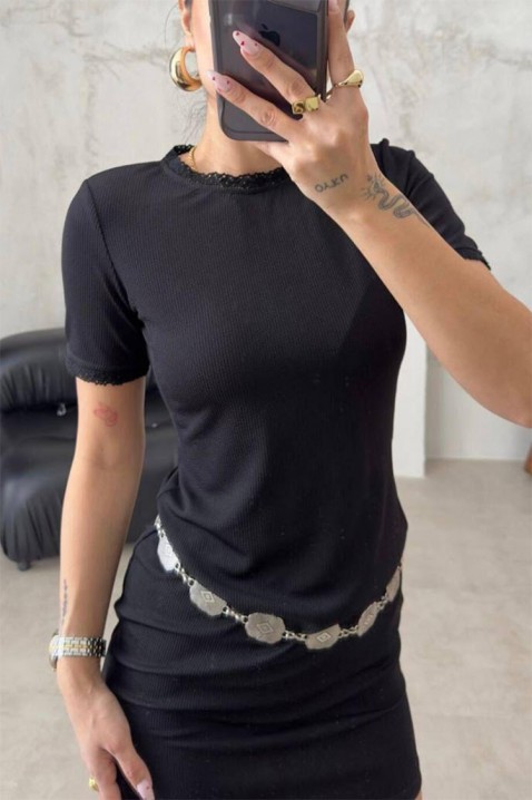 Фустан SORFELDA BLACK, Боја: црна, IVET.MK - Твојата онлајн продавница