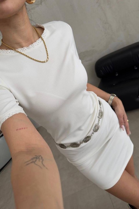 Фустан SORFELDA WHITE, Боја: бела, IVET.MK - Твојата онлајн продавница