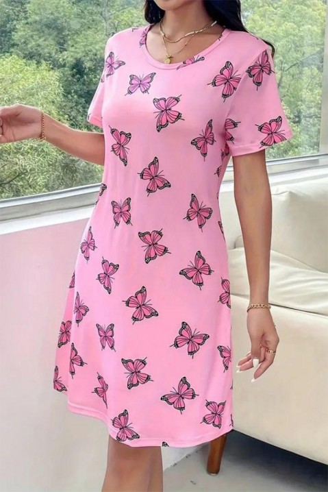 Фустан PERFILZA, Боја: розова, IVET.MK - Твојата онлајн продавница