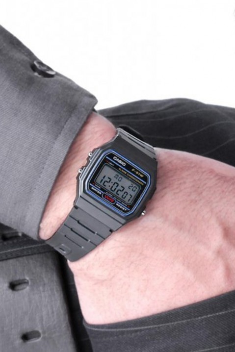 Машки часовник CASIO F-91W-1YEG, Боја: црна, IVET.MK - Твојата онлајн продавница