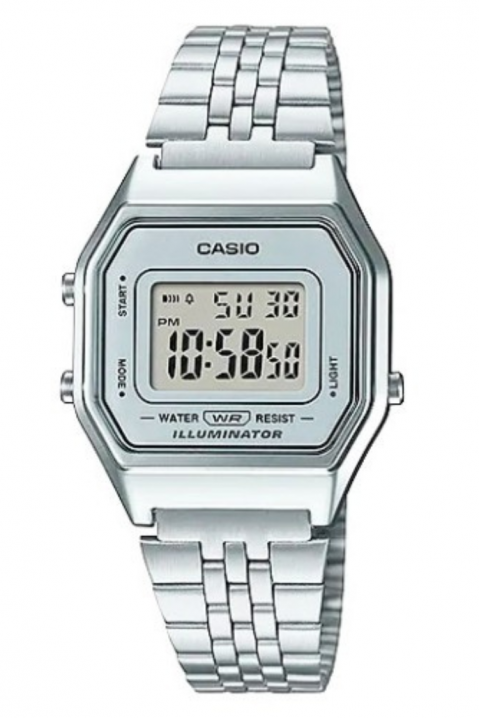 Женски часовник CASIO LA680WA-7DF Retro Collection, Боја: сребрена, IVET.MK - Твојата онлајн продавница