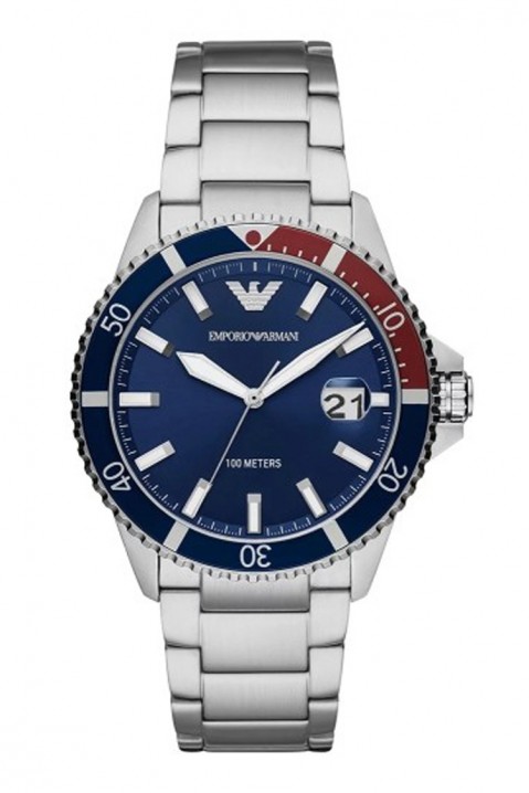 Машки часовник EMPORIO ARMANI Diver AR11339, Боја: сребрена, IVET.MK - Твојата онлајн продавница