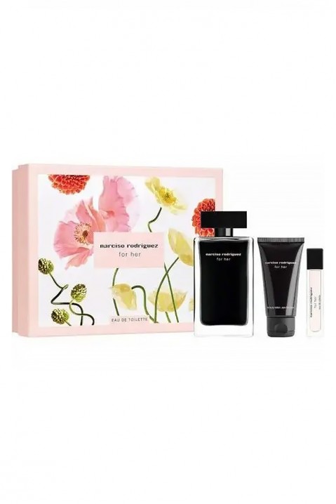 Женски комплет Narciso Rodriguez For Her EDT 100 ml + Mini 10 ml + Body Lotion 50 mlIVET.MK - Твојата онлајн продавница