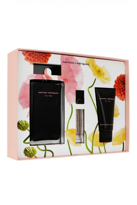 Женски комплет Narciso Rodriguez For Her EDT 100 ml + Mini 10 ml + Body Lotion 50 mlIVET.MK - Твојата онлајн продавница