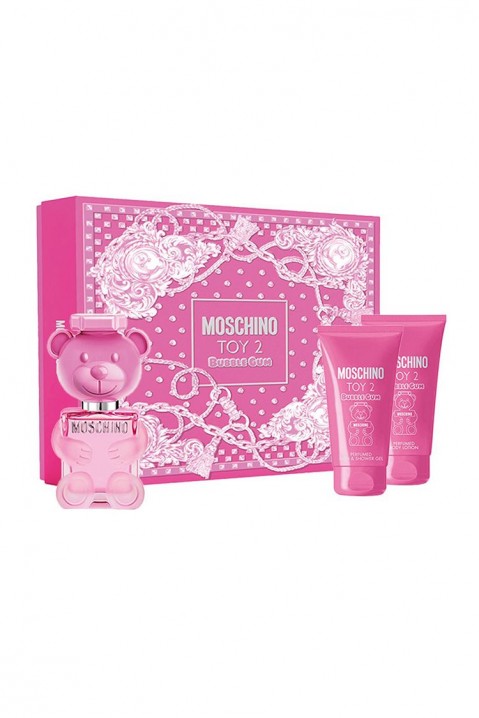 Женски комплет Moschino Toy 2 Bubble Gum EDT 50 ml + Shower Gel 50 ml + Body Lotion 50 mlIVET.MK - Твојата онлајн продавница