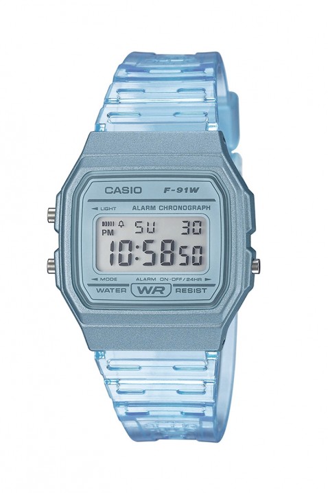 Детски часовник Casio F-91WS-2DF, Боја: сина, IVET.MK - Твојата онлајн продавница