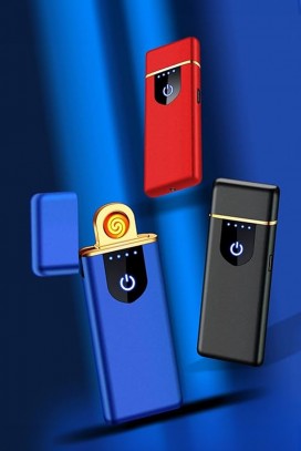 двострана USB TOUCH запалка MOLBI BLUE